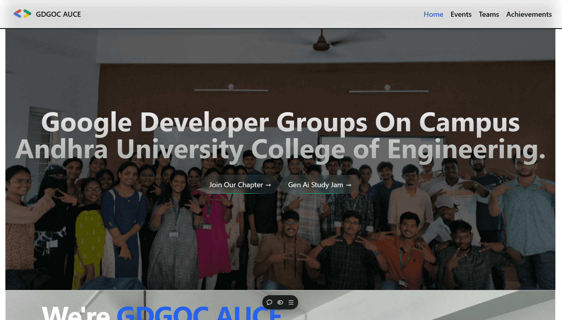 GDGOC AUCE Website